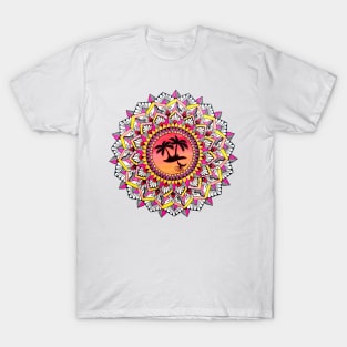 Sunset Island Mandala T-Shirt